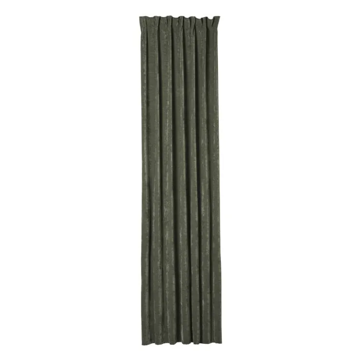 Xenos Gordijn chenille - groen - 140x250 cm- Rolgordijnen