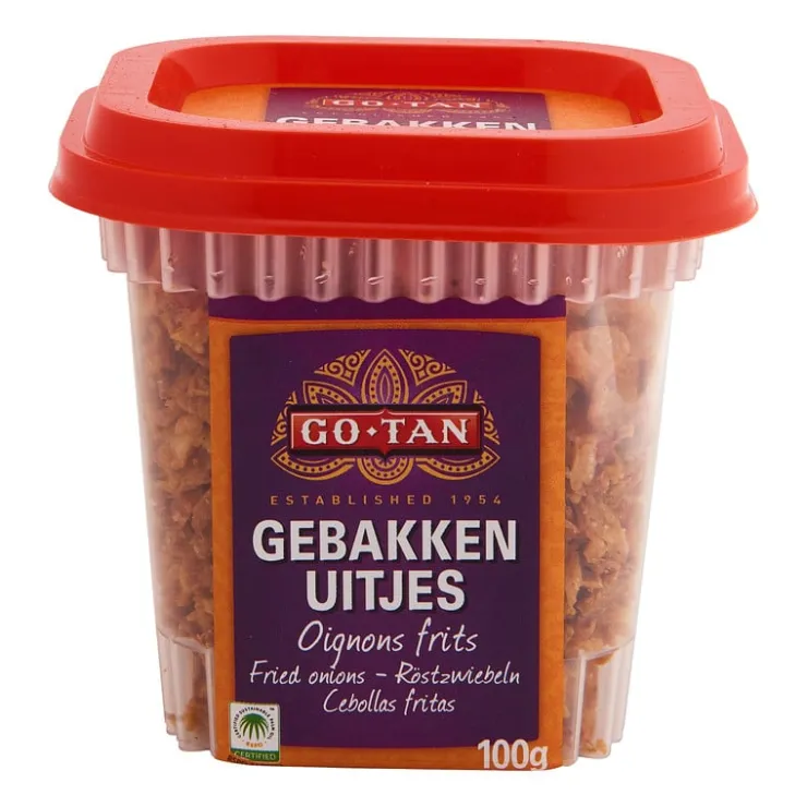 Go Tan Go-Tan gebakken uitjes - 100 g- Indiase Keuken|Indonesische Keuken