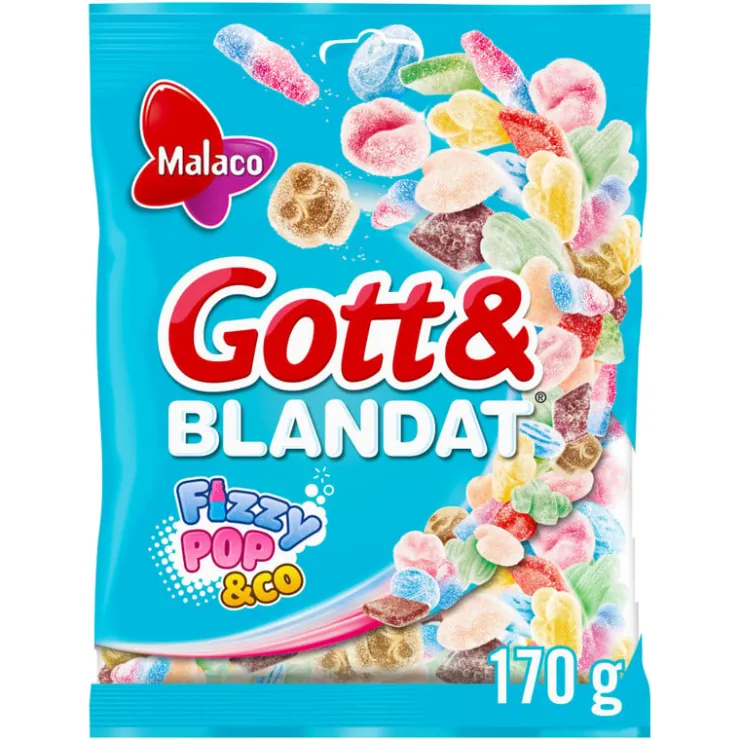Xenos Gott & blandat - fizzy pop & co - 170 gram- Snoep