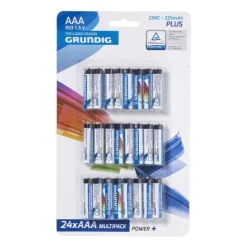 Grundig power+ batterijen - AAA - 24-pack- Batterijen