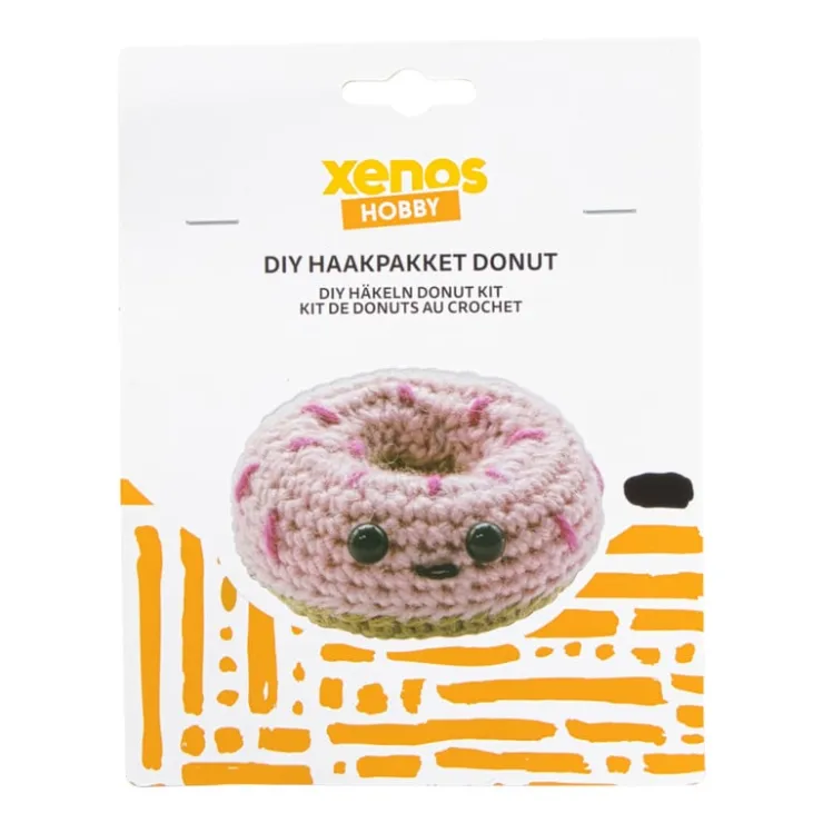 Xenos Haakpakket donut DIY - roze- Haakpakketten