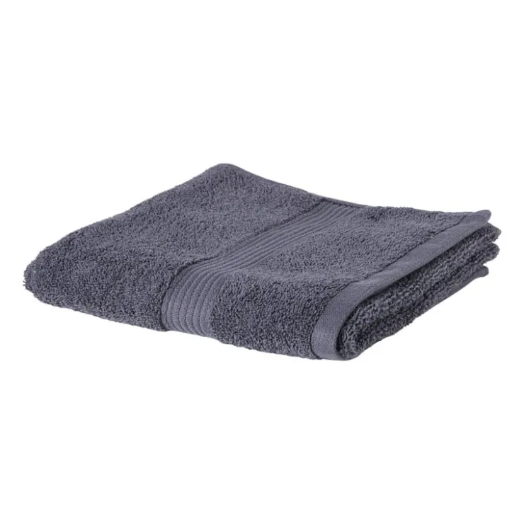 Xenos Handdoek - grijs - 50x100 cm- Badtextiel|Badkamer Accessoires