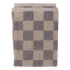 Xenos Handdoek blokjes - antraciet/taupe - 50x50 cm- Thee- En Keukendoeken