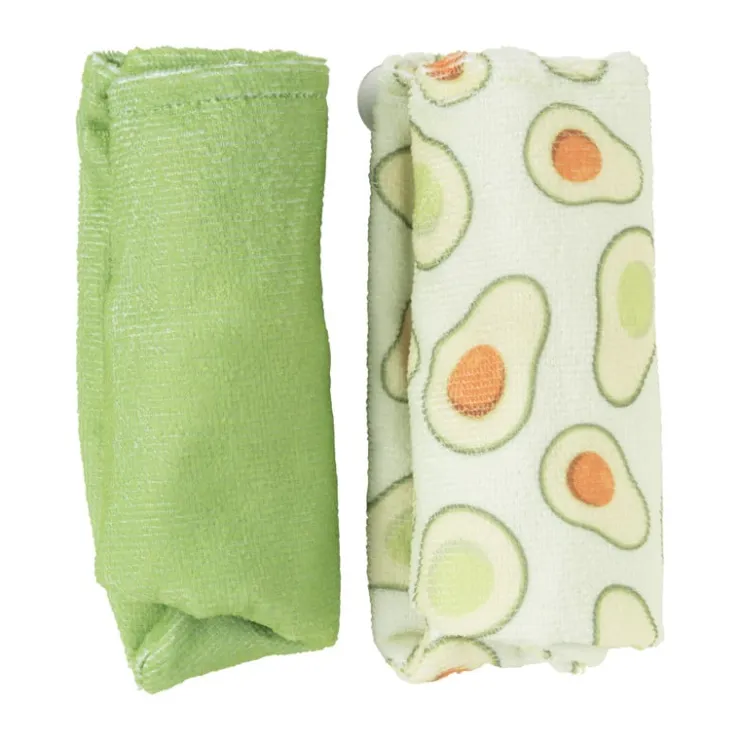 Xenos Handdoek tulband - avocado - set van 2- Reishanddoeken|Badkamer Accessoires