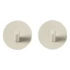 Xenos Handdoekhaken - beige - set van 2- Badkamer Accessoires