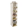 Xenos Hang organiser leafs met 6 vakken - bruin/beige - 125x30x30 cm- Opbergsystemen