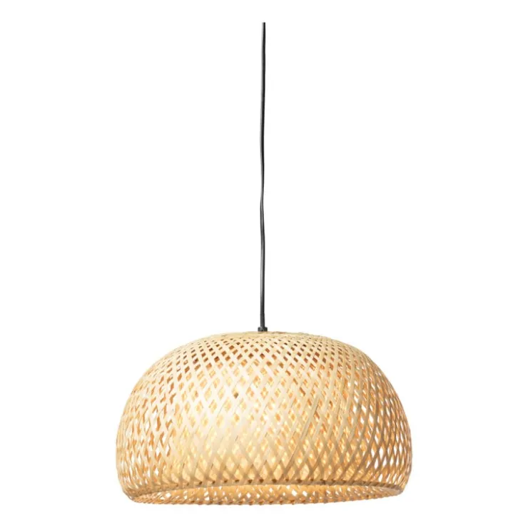 Xenos Hanglamp gevlochten - naturel - ø38x20 cm- Hanglampen