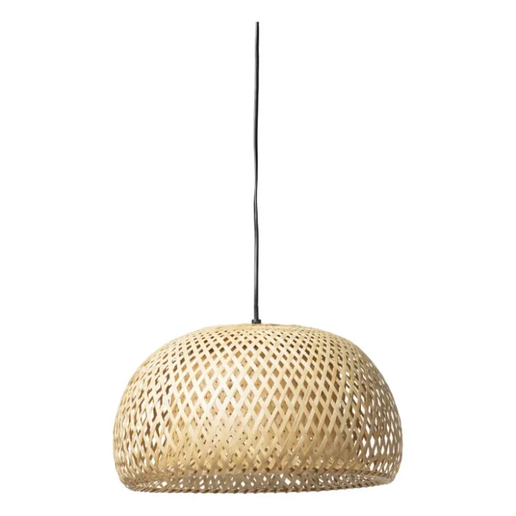 Xenos Hanglamp gevlochten - naturel - ø38x20 cm- Hanglampen