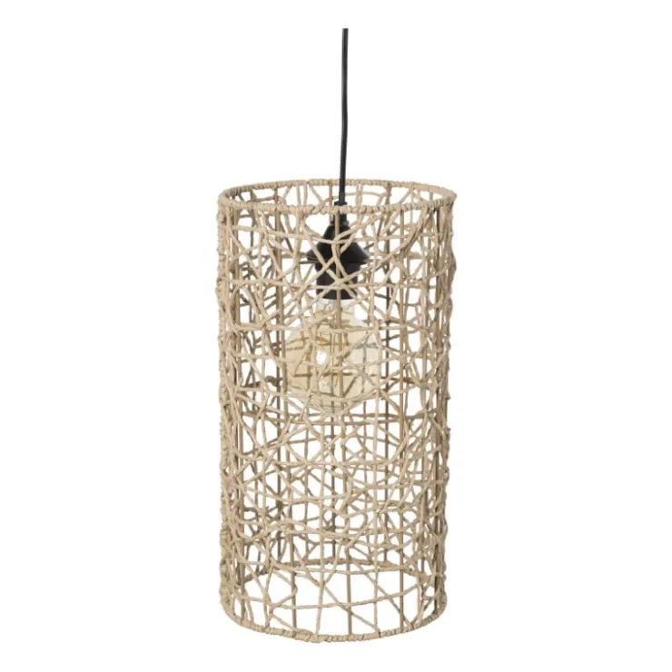 Xenos Hanglamp geweven cilinder ⌀22x40 cm- Hanglampen