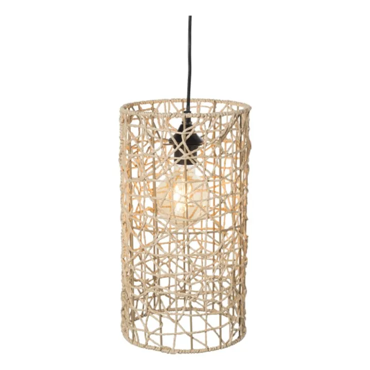 Xenos Hanglamp geweven cilinder ⌀22x40 cm- Hanglampen