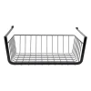 Xenos Hangmand voor onder plank - zwart - 36x25x13 cm- Opbergbakken