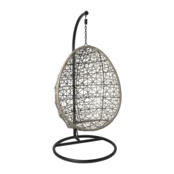 Xenos Hangstoel Hawaii met grjize kussens - bruin - 196 cm- Hangstoelen