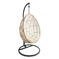 Xenos Hangstoel swing met standaard - naturel - ø104x200 cm- Hangstoelen