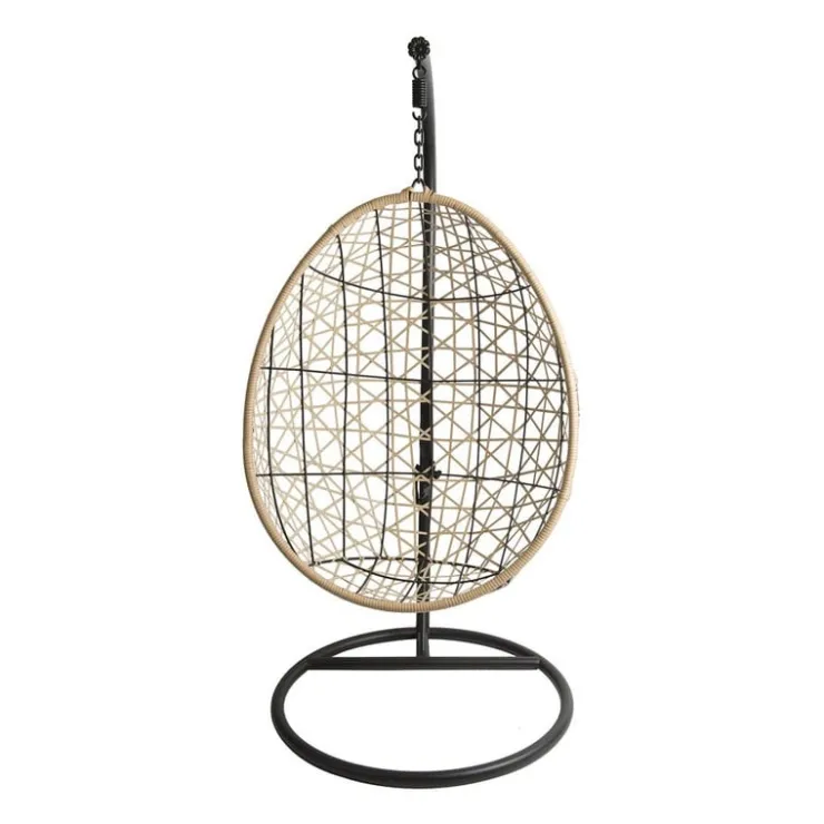 Xenos Hangstoel swing met standaard - naturel - ø104x200 cm- Hangstoelen