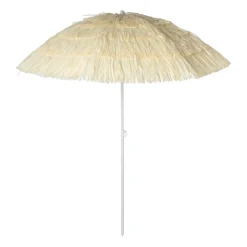 Xenos Hawaii parasol - geel beige - ø160x180 cm- Parasols|Strandaccessoires