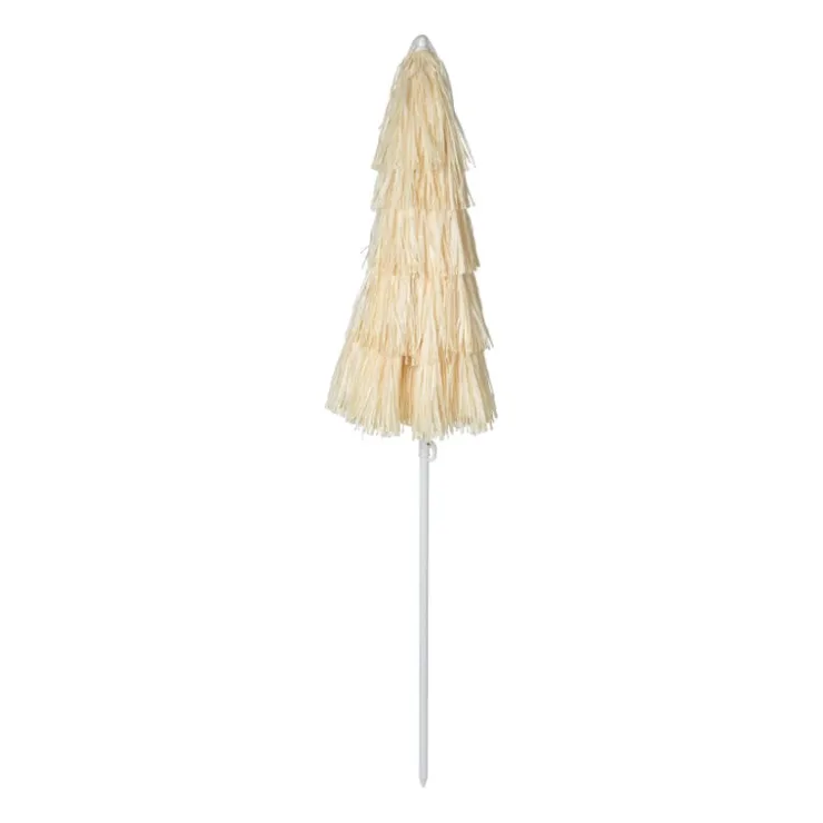 Xenos Hawaii parasol - geel beige - ø160x180 cm- Parasols|Strandaccessoires