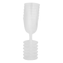 Xenos Herbruikbare wijnglazen - 6 stuks - 160 ml- Wegwerpservies|Wijnglazen