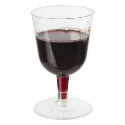 Xenos Herbruikbare wijnglazen - 6 stuks - 160 ml- Wegwerpservies|Wijnglazen