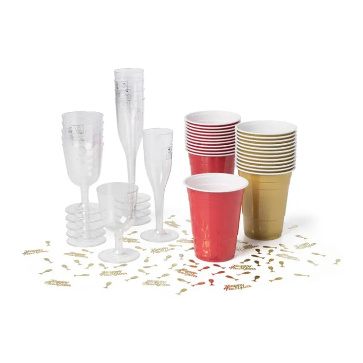 Xenos Herbruikbare wijnglazen - 6 stuks - 160 ml- Wegwerpservies|Wijnglazen