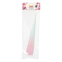 Xenos Hoedjes unicorn - roze/blauw - 6 stuks- Verkleedaccessoires|Kinderfeestjes