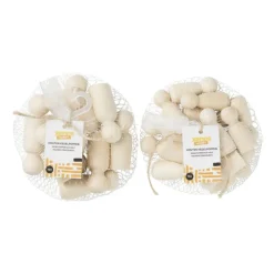 Xenos Houten kegelpoppen - set van 10 - 5.3 cm- Knutselspullen