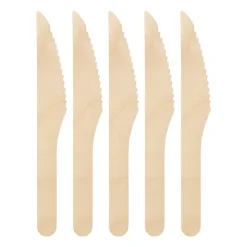 Xenos Houten messen - set van 20- Festivals|Wegwerpservies