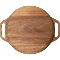 Hugo Kennis borrelplank groot - bruin - ø26 cm- Borrelplanken|Kerst Bakken