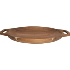 Hugo Kennis borrelplank groot - bruin - ø26 cm- Borrelplanken|Kerst Bakken