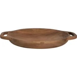 Hugo Kennis borrelplank klein - bruin - ø18 cm- Borrelplanken|Kerst Bakken