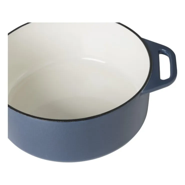 Hugo Kennis braadpan met deksel - gietijzer - blauw/zwart - ø24 cm- Pannen