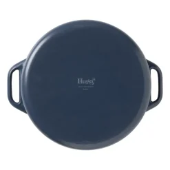Hugo Kennis braadpan met deksel - gietijzer - blauw/zwart - ø24 cm- Pannen