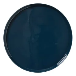 Hugo Kennis dinerbord - blauw/wit - ø26 cm- Borden