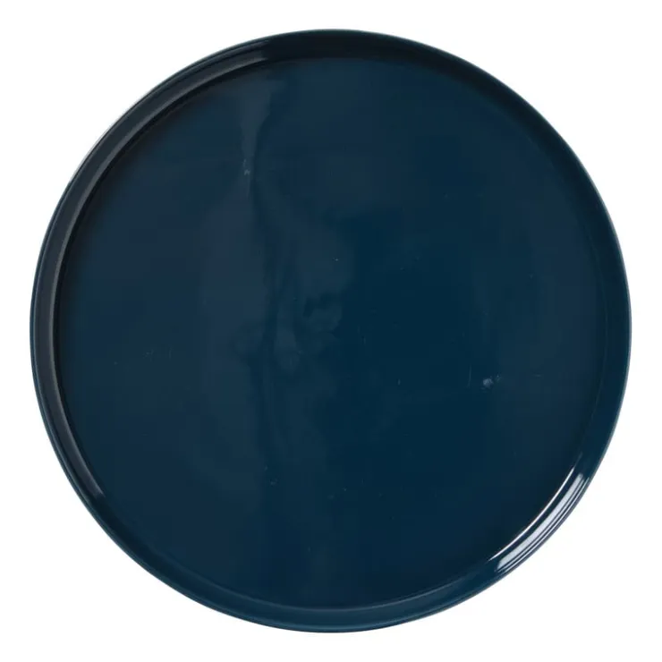 Hugo Kennis dinerbord - blauw/wit - ø26 cm- Borden