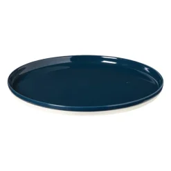Hugo Kennis dinerbord - blauw/wit - ø26 cm- Borden