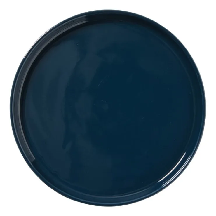 Hugo Kennis ontbijtbord - blauw/wit - ø20 cm- Borden