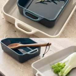 Hugo Kennis ovenschaal small - blauw - 5.1x27.4x16 cm- Ovenschalen