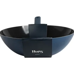 Hugo Kennis wokpan - blauw/zwart - ø28x8 cm- Pannen