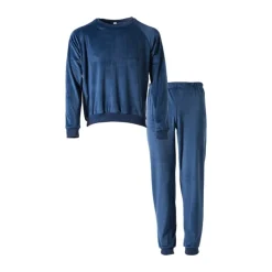 Xenos Huispak 2-delig - blauw - maat L/XL- Winterartikelen|Kerstcadeaus