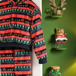 Xenos Huispak kerst - blauw - maat S/M- Winterartikelen