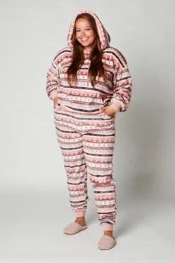 Xenos Huispak kerst - roze - maat S/M- Winterartikelen