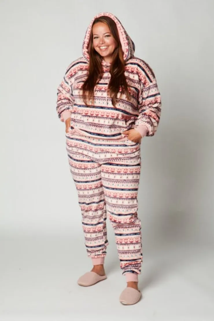 Xenos Huispak kerst - roze - maat S/M- Winterartikelen