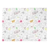 Xenos Inkleur placemat kerst - 40x30 cm - set van 4- Kerst Knutselen