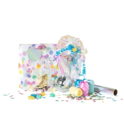 Xenos Inpakfolie regenboog - 70x300 cm- Inpakpapier|Kerst Inpakken