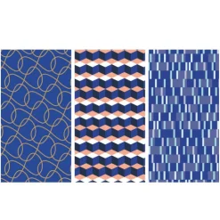 Xenos Inpakpapier blauw - diverse varianten - 70x300 cm- Inpakpapier