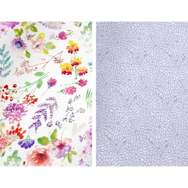 Xenos Inpakpapier bloemen - diverse varianten - 70x200 cm- Inpakpapier
