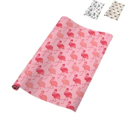 Xenos Inpakpapier flamingo/regenboog - diverse varianten - 70x200 cm- Inpakpapier