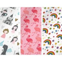Xenos Inpakpapier flamingo/regenboog - diverse varianten - 70x200 cm- Inpakpapier