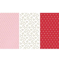 Xenos Inpakpapier hartjes - diverse varianten - 70x300 cm- Inpakpapier