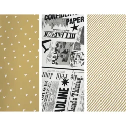 Xenos Inpakpapier kraft met print - diverse varianten - 70x200 cm- Inpakpapier