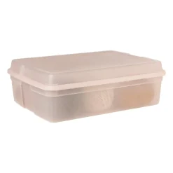 Xenos Iris clearbox - 13 liter - roze- Opbergboxen